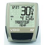 Велокомпьютер VDO X2, 16 функций, проводной, серый, 4-7102 , изображение  - НаВелосипеде.рф