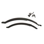 Крылья удлиненные Vinca Sport пластик, 24"-26", черные, HN 05, изображение  - НаВелосипеде.рф