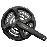 Система шатунов велосипедная ShimanoTourney, M171-A, черный, 170мм, защ, Кв, 48/38/28 сереб. EFCM171AC888C3, изображение  - НаВелосипеде.рф