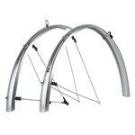Крылья велосипедные SKS BLUEMELS SHINY 28" 45, silver, 10107, изображение  - НаВелосипеде.рф