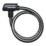 Велосипедный замок TRELOCK P 2, тросовый, на ключ, 15 х 800 мм, с держателем ZK 432, черный, 8002413-SilverLine, изображение  - НаВелосипеде.рф
