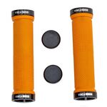 Грипсы велосипедные Vinca Sport оранжевые, 129мм, зажим чёрный,  H-G 119 orange/black, изображение  - НаВелосипеде.рф