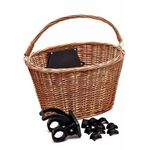 Велокорзина Vinca Sport, плетёная, быстросъёмная, на руль, WG 19, изображение  - НаВелосипеде.рф