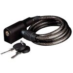 Велосипедный замок KELLYS KLS Bill, тросовый, на ключ, с креплением, 6 х 800 мм, черный, Cable Lock KLS Bill (K-825S), изображение  - НаВелосипеде.рф