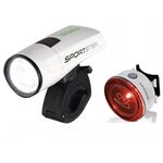 Комплект освещения SIGMA SPORTSTER/MONO RL K-SET, с зарядкой и аккумулятором, белый, 18251, изображение  - НаВелосипеде.рф