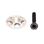 Крышка рулевой колонки A2Z, CNC 6061, болт алюминиевый 7075-T6, серебристый, S-Cap-2, изображение  - НаВелосипеде.рф