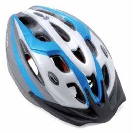 Велошлем спортивный AUTHOR PULSE InMold 091 Blu, 15 отверстий (50-56см) сине-белый 8-9001162, изображение  - НаВелосипеде.рф