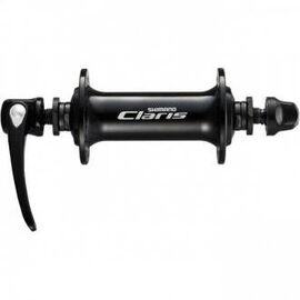 Велосипедная втулка SHIMANO Claris 2400, передняя, 32 отверстия, QR, чёрный, EHB2400BBL, изображение  - НаВелосипеде.рф
