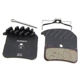 Тормозные колодки SHIMANO для дискового тормоза, H01A, пластиковые, с радиатором, пара Y8VT98010, изображение  - НаВелосипеде.рф