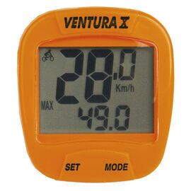 Велокомпьютер VENTURA Х, 10 функций, оранжевый, 5-244553 , изображение  - НаВелосипеде.рф