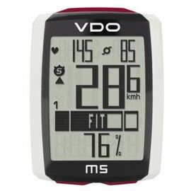 Велокомпьютер VDO M5WL, 17 функций, беспроводной, черно-белый, 4-30051, изображение  - НаВелосипеде.рф