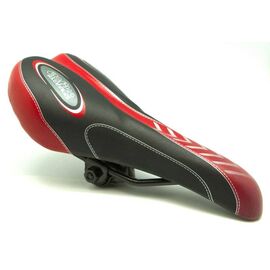 Седло TBS Active Racer 8 FH-2624, чёрно-красное с замком, ZTB14804, изображение  - НаВелосипеде.рф
