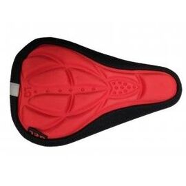 Накладка на седло Vinca Sport XD 10, гелевая, красный, размер 285х175мм, XD 10 Red, изображение  - НаВелосипеде.рф