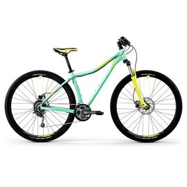 Горный велосипед Centurion Eve PRO 100.27 2017, Вариант УТ-00040009: Рама: 33cm (Рост: 165 - 170 cm), Цвет: бирюзово-желтый, изображение  - НаВелосипеде.рф