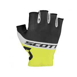 Велоперчатки Scott RC Team SF Glove, короткие пальцы, black/sulphur yellow, 2016, 241688-5024, Вариант УТ-00142861: Размер: S, изображение  - НаВелосипеде.рф