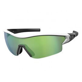 Очки велосипедные Scott Leap white glossy/black green chrome enhancer + clear, 266009-4752303, изображение  - НаВелосипеде.рф