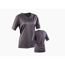 Велоджерси женская Race Face Charlie Womens Tech Top Charcoal 2019, JA975001, Вариант УТ-00140877: Размер: M, изображение  - НаВелосипеде.рф