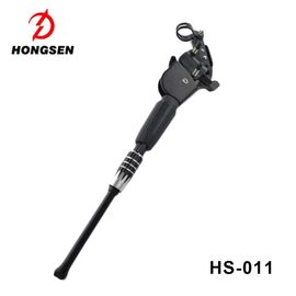 Подножка Hongsen, задняя, 24"-29", алюминиевая, черная HS-011, изображение  - НаВелосипеде.рф
