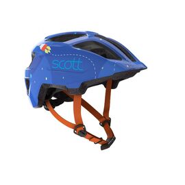 Шлем велосипедный SCOTT Spunto Kid blue/orange onesize, 50-56 см, 2019, 270115-1454, изображение  - НаВелосипеде.рф