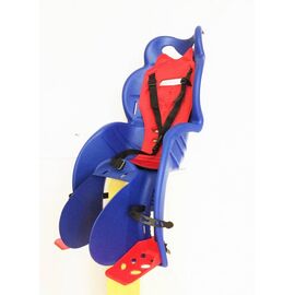 Детское велокресло HTP Design, на багажник, синее с красным, до 22 кг, Италия, HTP 160 blue/red, изображение  - НаВелосипеде.рф