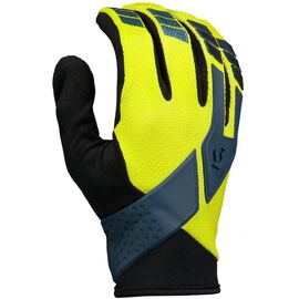 Велоперчатки SCOTT Enduro, nightfall blue/sulphur yellow, 2018, 264750-5819, Вариант УТ-00142487: Размер: L, изображение  - НаВелосипеде.рф