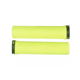 Грипсы велосипедные Syncros Pro, Lock-On neon yellow, резина, пластик, 250574-2658222, изображение  - НаВелосипеде.рф