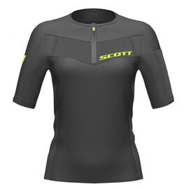 Футболка велосипедная женская SCOTT RC Tech Run, короткий рукав, black/yellow, 2019, 270176-1040, Вариант УТ-00156395: Размер: M, изображение  - НаВелосипеде.рф