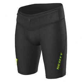 Шорты велосипедные SCOTT Tight RC Run black/yellow, 2019, 270165-1040, Вариант УТ-00142348: Размер: L, изображение  - НаВелосипеде.рф