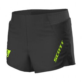 Шорты велосипедные SCOTT Split RC Run black/yellow, 2019, 270164-1040, Вариант УТ-00142345: Размер: L, изображение  - НаВелосипеде.рф