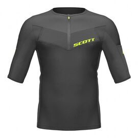 Футболка велосипедная SCOTT RC Tech Run, короткий рукав, black/yellow, 2019, 270162-1040, Вариант УТ-00142338: Размер: L, изображение  - НаВелосипеде.рф