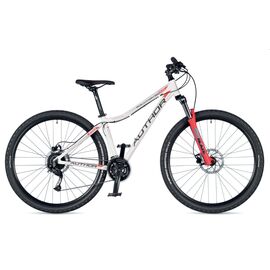 Гибридный велосипед AUTHOR Solution ASL 29" 2019, Вариант УТ-00153814: Рама: 16" (Рост: 160-176 см), Цвет: белый/красный, изображение  - НаВелосипеде.рф