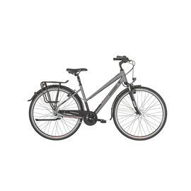 Женский велосипед Bergamont Horizon N7 CB Lady, 28", 2019, Вариант УТ-00157160: Рама: 44 (Рост: 156-166 см), Цвет: серый/черный/красный, матовый, изображение  - НаВелосипеде.рф