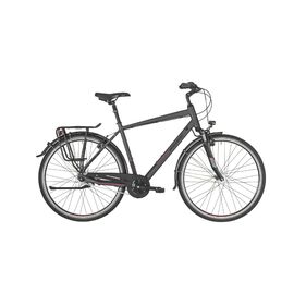 Женский велосипед Bergamont Horizon N7 FH Amsterdam, 28", 2019, Вариант УТ-00157162: Рама: 44 (Рост: 153-163 см), Цвет: темно-серый/черный/красный, матовый, изображение  - НаВелосипеде.рф