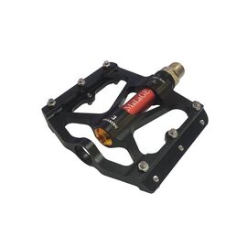 Педали алюминиевые MALAGE CNC, 90х94х11мм, ось CrMo 9/16"-20TPI, 3 подшипника, сменные шипы, вес 310г, mlg-CK561, изображение  - НаВелосипеде.рф