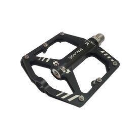 Педали алюминиевые MALAGE CNC, 99х101х12, ось CrMo 9/1-20TPI, 1 подшипник + 1 втулка скольжения, сменные шипы, mlg-CK577, изображение  - НаВелосипеде.рф