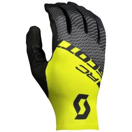 Велоперчатки SCOTT RC Pro Lf Glove, black/sulphur yellow, 2018, 264745-5024, Вариант УТ-00142476: Размер: L, изображение  - НаВелосипеде.рф