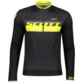 Веломайка (теплая) SCOTT RC AS длинный рукав black/sulphur yellow, 267532-5024, Вариант УТ-00142773: Размер: M, изображение  - НаВелосипеде.рф