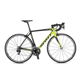 Шоссейный велосипед SCOTT Addict RC Di2, 28" 2017, Вариант УТ-00143301: Рама: L 56 cm (Рост: 175 - 180 cm), Цвет: черно-желтый , изображение  - НаВелосипеде.рф