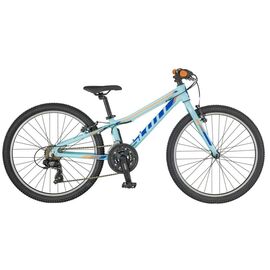 Подростковый велосипед Scott Contessa rigid 24" 2018, Вариант УТ-00143334: Возраст: 9-11 лет (Рост: 130-145 см), Цвет: голубой, изображение  - НаВелосипеде.рф
