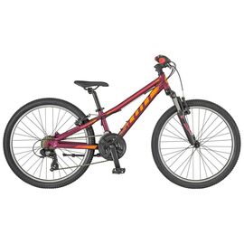 Подростковый велосипед Scott Contessa 24" 2018, Вариант УТ-00143340: Колеса: 24" (Рост: 130-145 см), Цвет: красный , изображение  - НаВелосипеде.рф