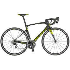 Шоссейный велосипед SCOTT Foil RC, 28", 2018, Вариант УТ-00143322: Рама: L (Рост: 177 - 183 cm), Цвет: черно-желтый, изображение  - НаВелосипеде.рф