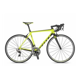 Шоссейный велосипед Scott Addict RC 10 28" 2019, Вариант УТ-00143419: Рама: XL / 58 (Рост: 185–198 см), Цвет: желтый, изображение  - НаВелосипеде.рф