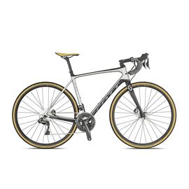 Шоссейный велосипед Scott Addict SE Disc 28" 2019, Вариант УТ-00143426: Рама: L / 56 (Рост: 177–188 см), Цвет: серый, изображение  - НаВелосипеде.рф