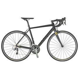 Шоссейный велосипед Scott Speedster 20 28" 2019, Вариант УТ-00143440: Рама: XXL / 61 (Рост: > 195 см), Цвет: черный, изображение  - НаВелосипеде.рф