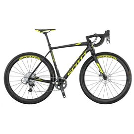Шоссейный велосипед Scott Addict CX 10 disc 28" 2017, Вариант УТ-00143484: Размер L / 560 (Рекомендуемый рост 177–188 (± 1 см), Цвет: черный, изображение  - НаВелосипеде.рф
