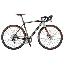 Шоссейный велосипед Scott Addict CX 20 disc 28" 2017, Вариант УТ-00143486: Размер L / 560 (Рекомендуемый рост 177–188 (± 1 см), Цвет: серый, изображение  - НаВелосипеде.рф