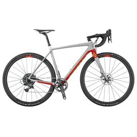 Шоссейный велосипед Scott Addict Gravel 10 disc 28" 2019, Вариант УТ-00143516: Размер L / 560 (Рекомендуемый рост 177–188 (± 1 см), Цвет: серый, изображение  - НаВелосипеде.рф