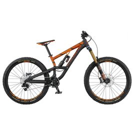 Двухподвесный велосипед Scott Voltage FR 710 27,5" 2017, Вариант УТ-00143504: Размер M/ 540 (Рекомендуемый рост 169–179 (± 1 см), Цвет: черно-оранжевый, изображение  - НаВелосипеде.рф