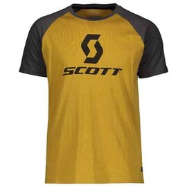 Велофутболка SCOTT 10 Icon Raglan,короткий рукав (желтый/серый), 2019, 270680-6233, Вариант УТ-00143224: Размер: L, изображение  - НаВелосипеде.рф