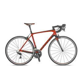 Шоссейный велосипед Scott Addict 20 28" 2019, Вариант УТ-00143434: Рама: L / 56 (Рост: 177–188 см), Цвет: красно-черный , изображение  - НаВелосипеде.рф